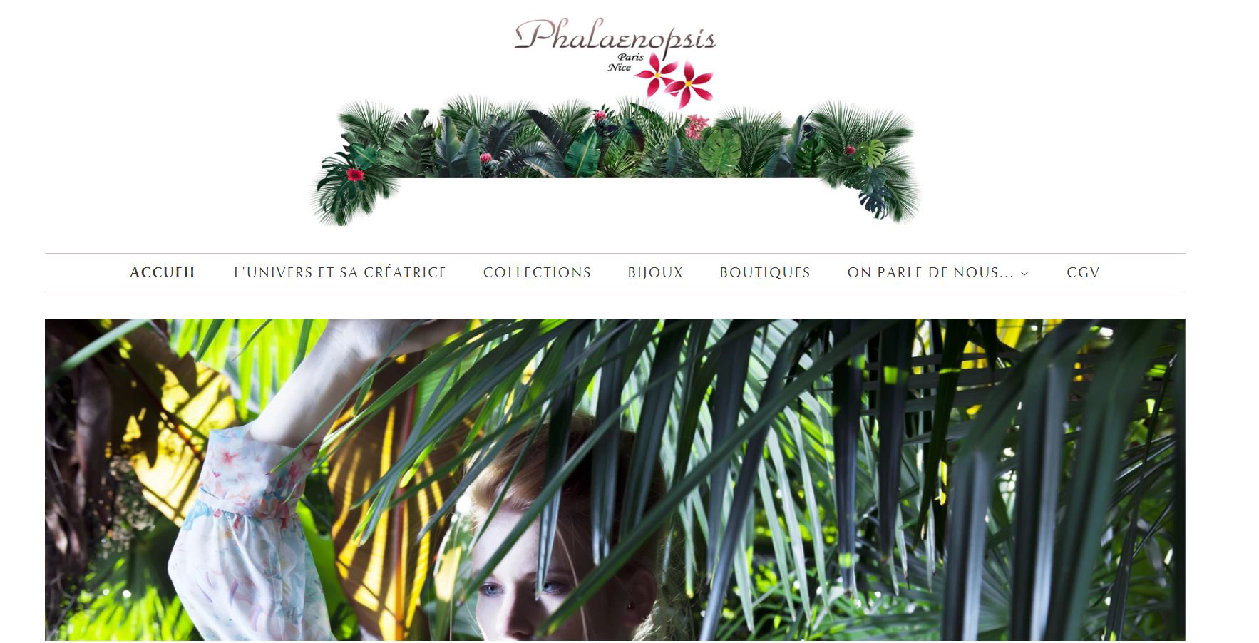 page web d'accueil phalaenopsis