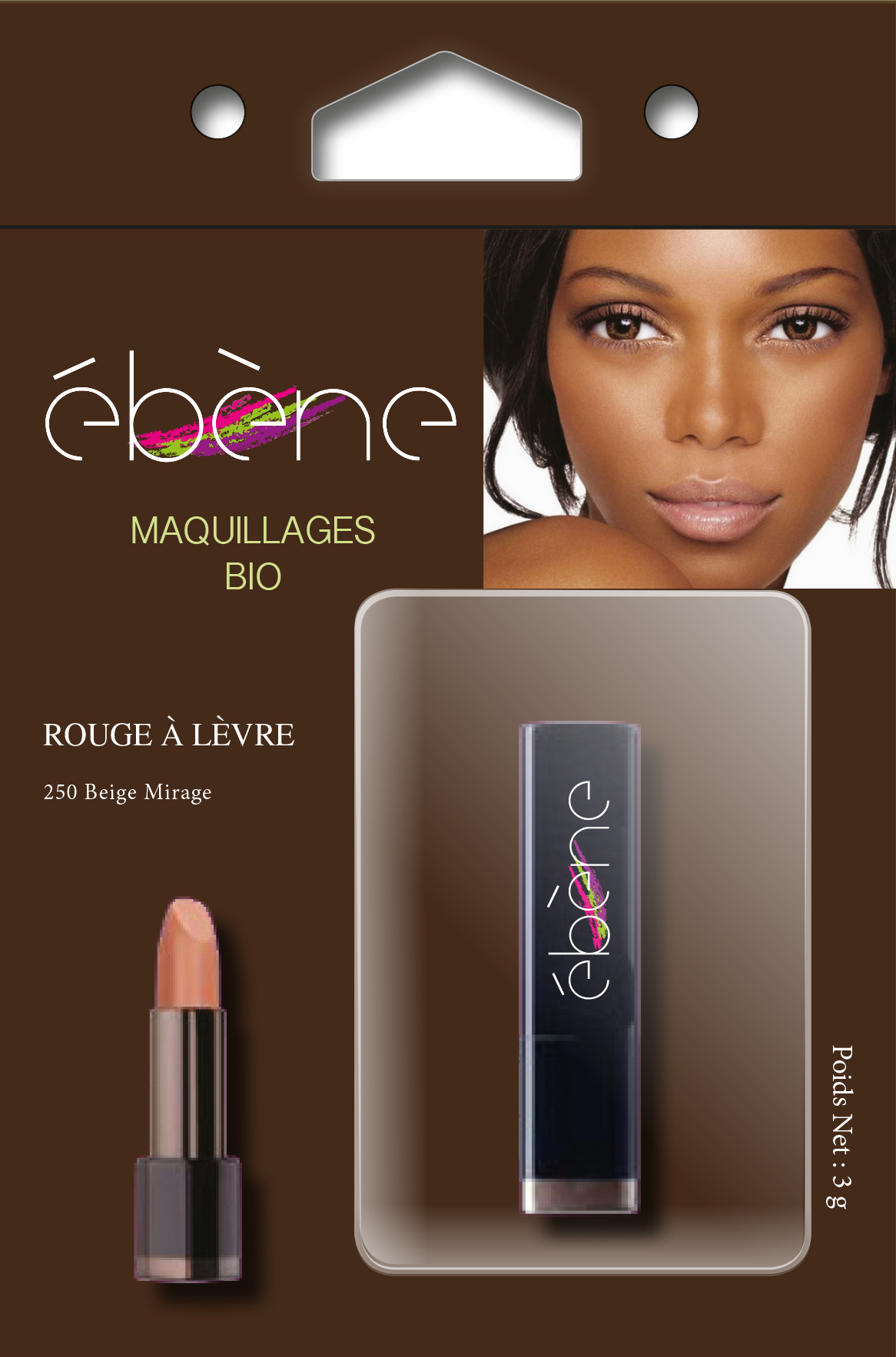 ébène rouge à lèvre