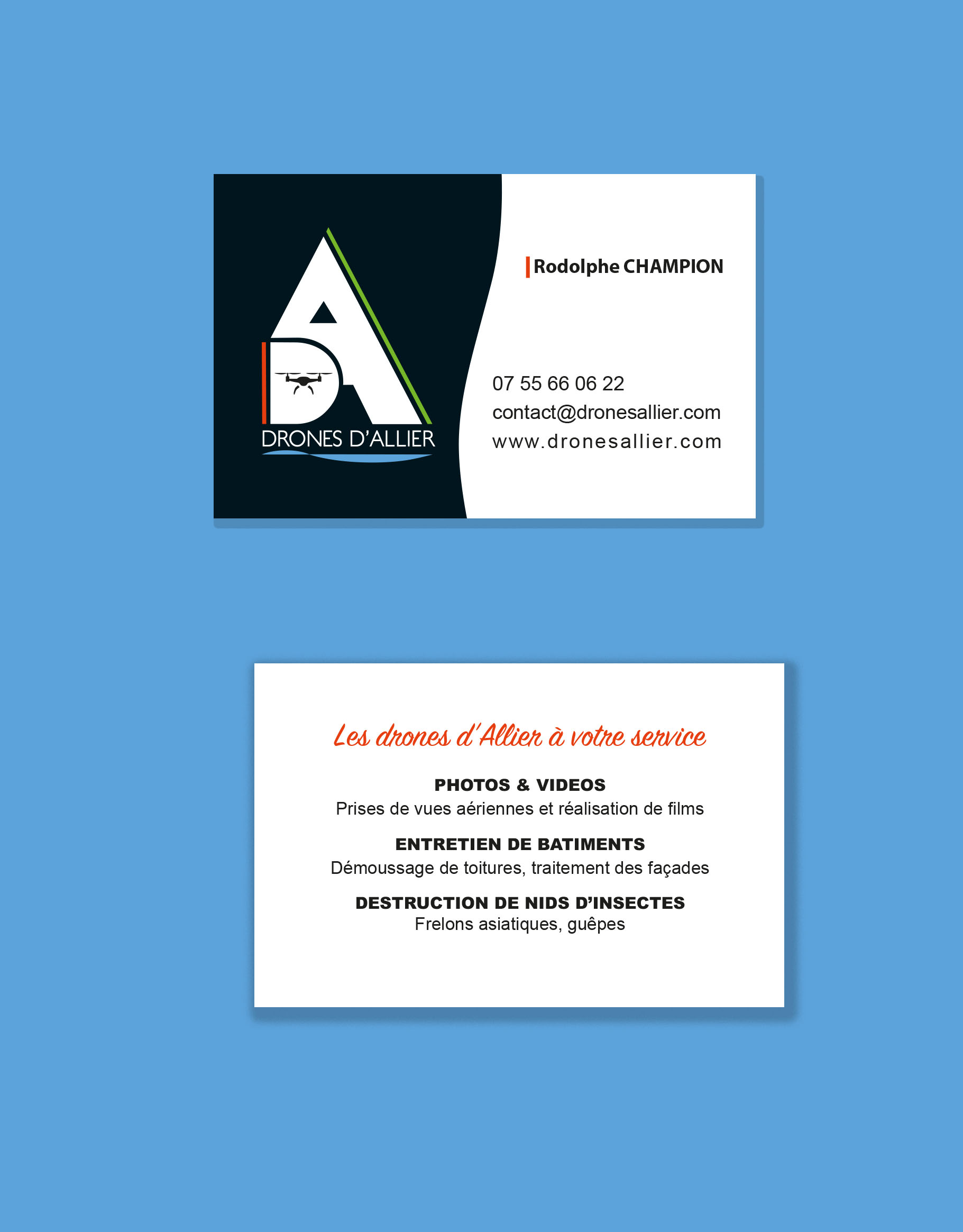 carte de visite fd couleur