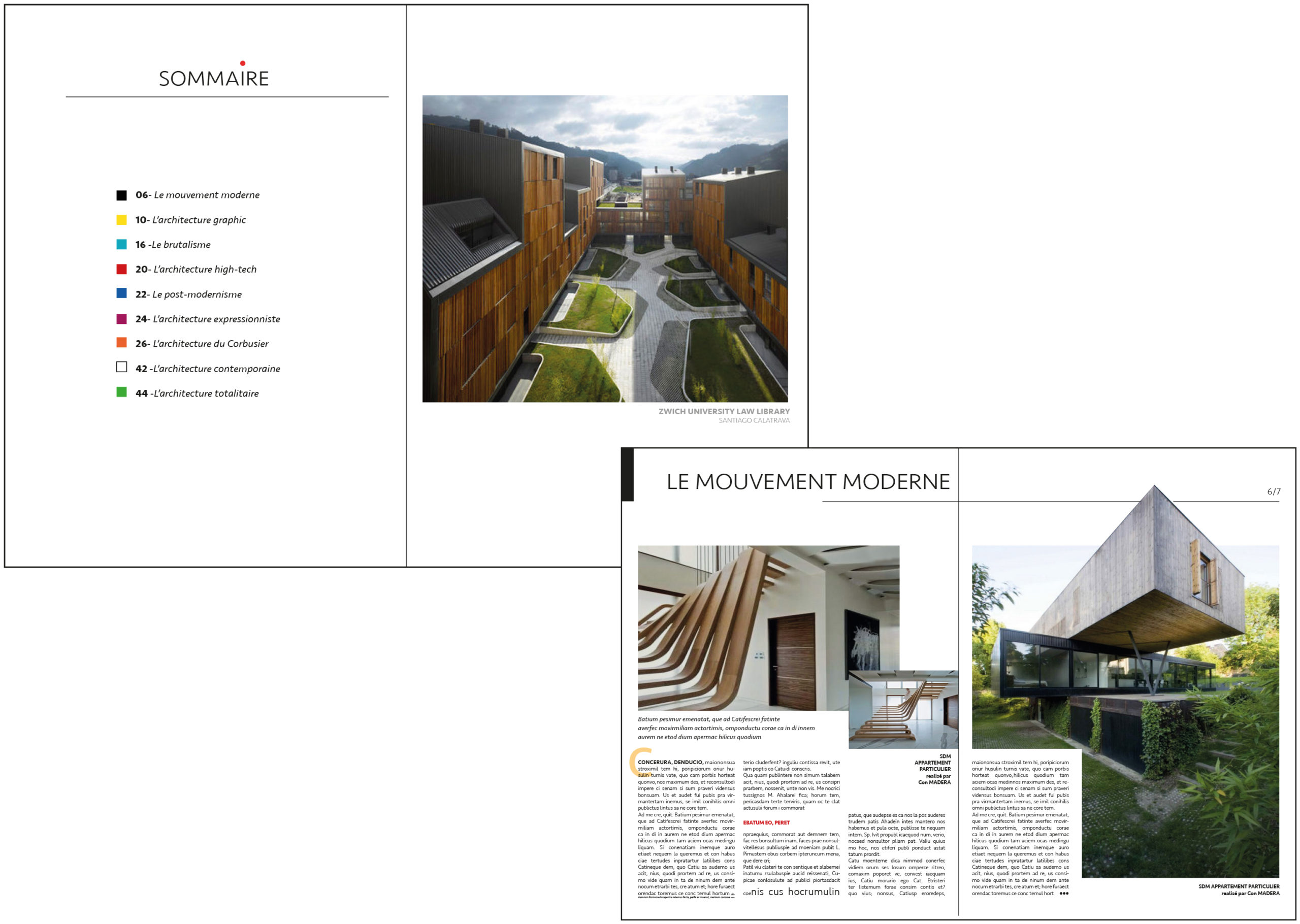 Pages de magazine Architecture