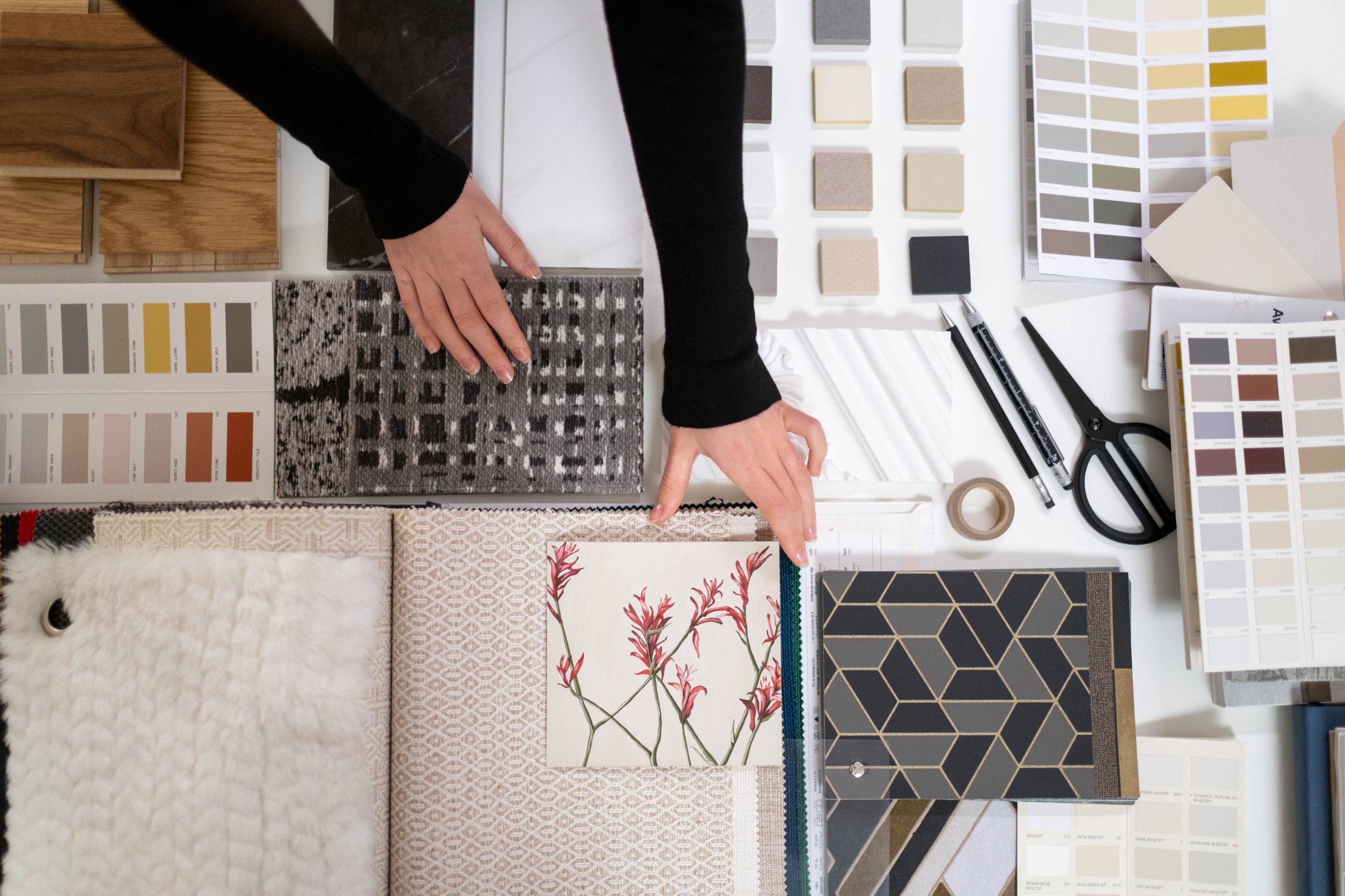 Designer textile indépendant recherche de tissus pour catalogue echantillon