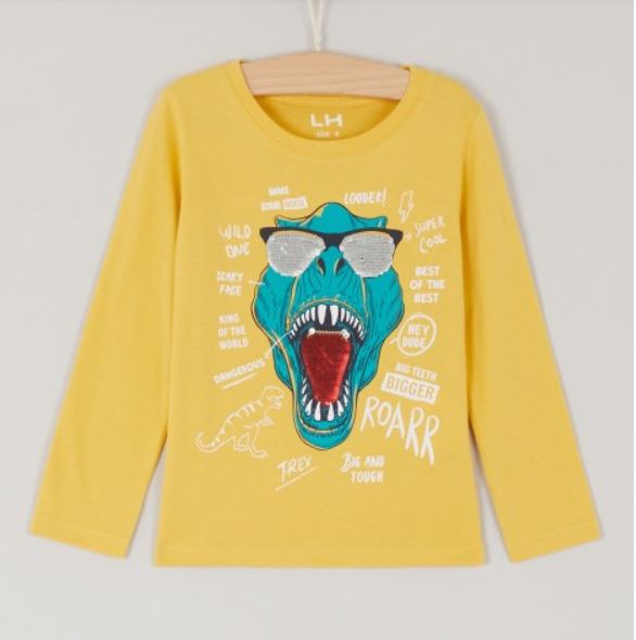 T-shirt dinosaure born to skate LH